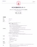 WCAG達成状況レポートの画面キャプチャ