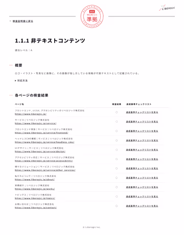 每个成功标准的详细屏幕截图